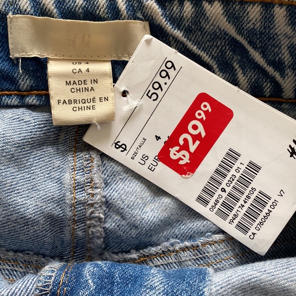 H&M - Acid Wash Pencil Skirt - Size 4 - Picture 4 of 6